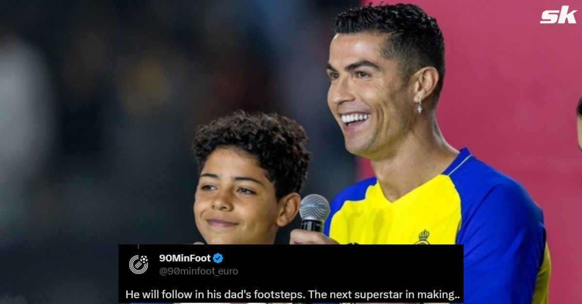 Cristiano Ronaldo Jr has joined his father