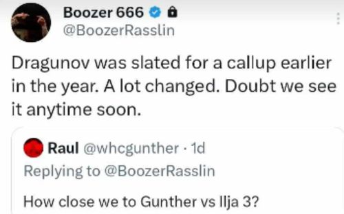 Tweet from @BoozerRasslin