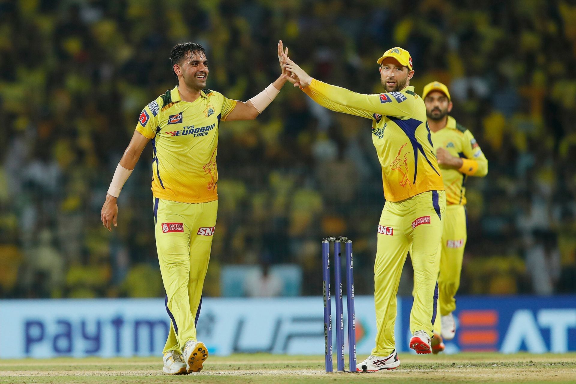 Deepak Chahar of CSK. Courtesy: IPL