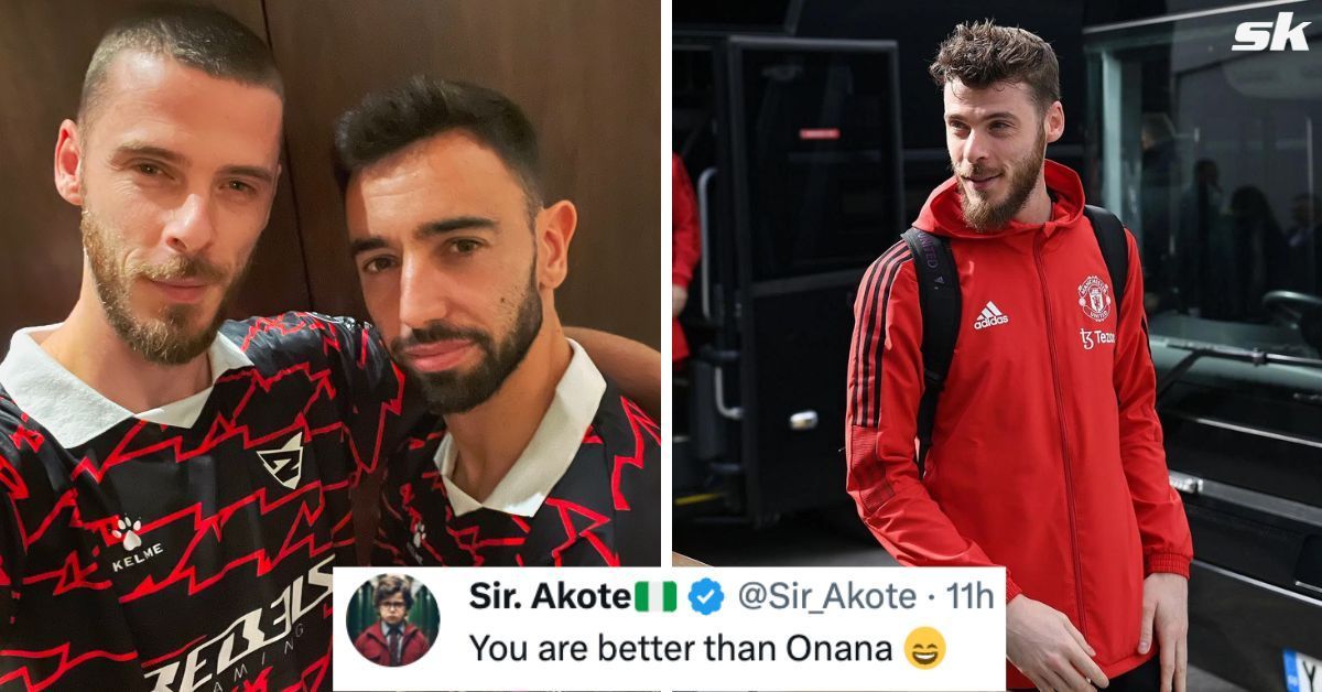 De Gea reunites with Bruno Fernandes