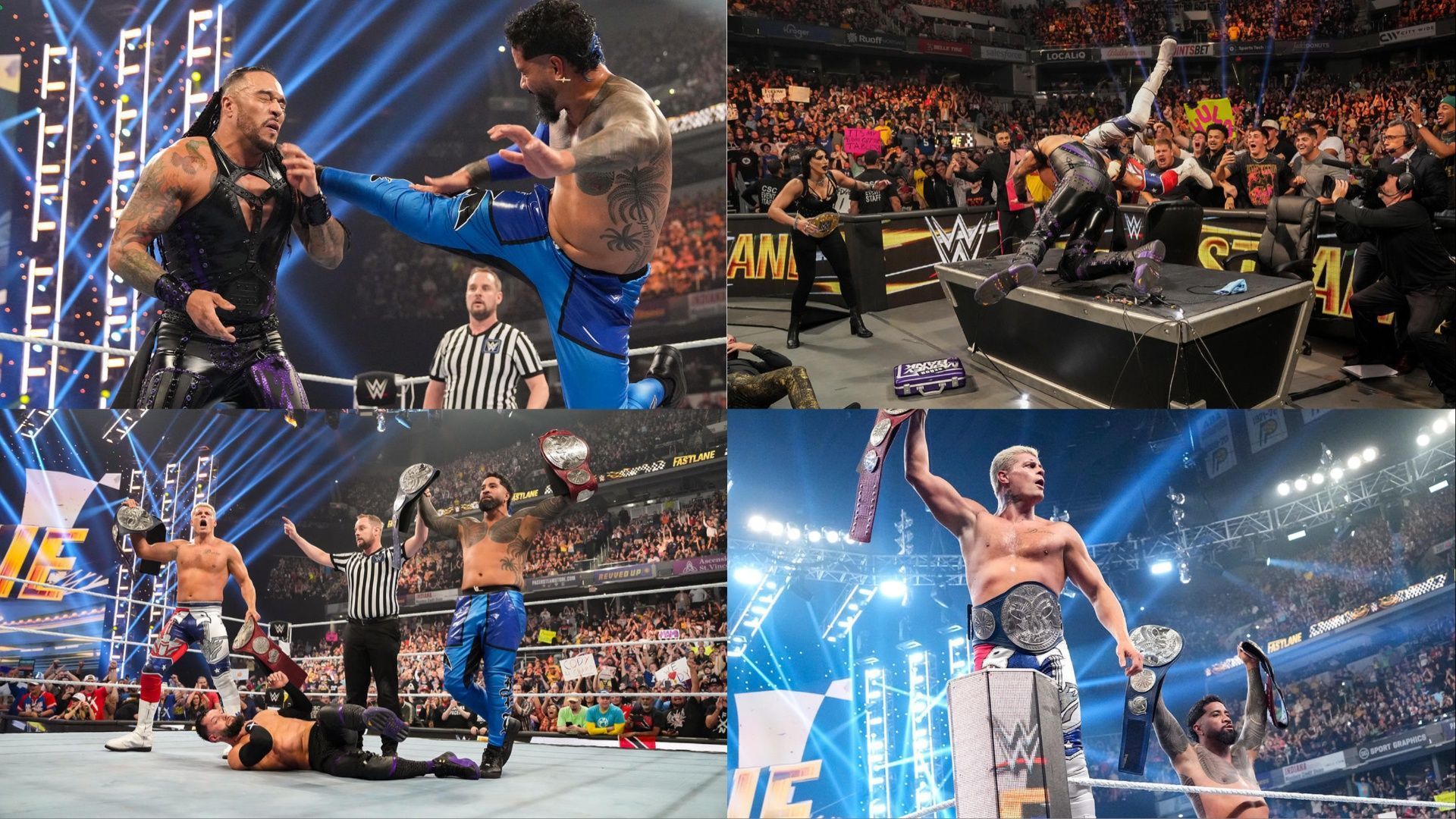 Cody Rhodes and Jey Uso won the tag team titles at WWE Fastlane.