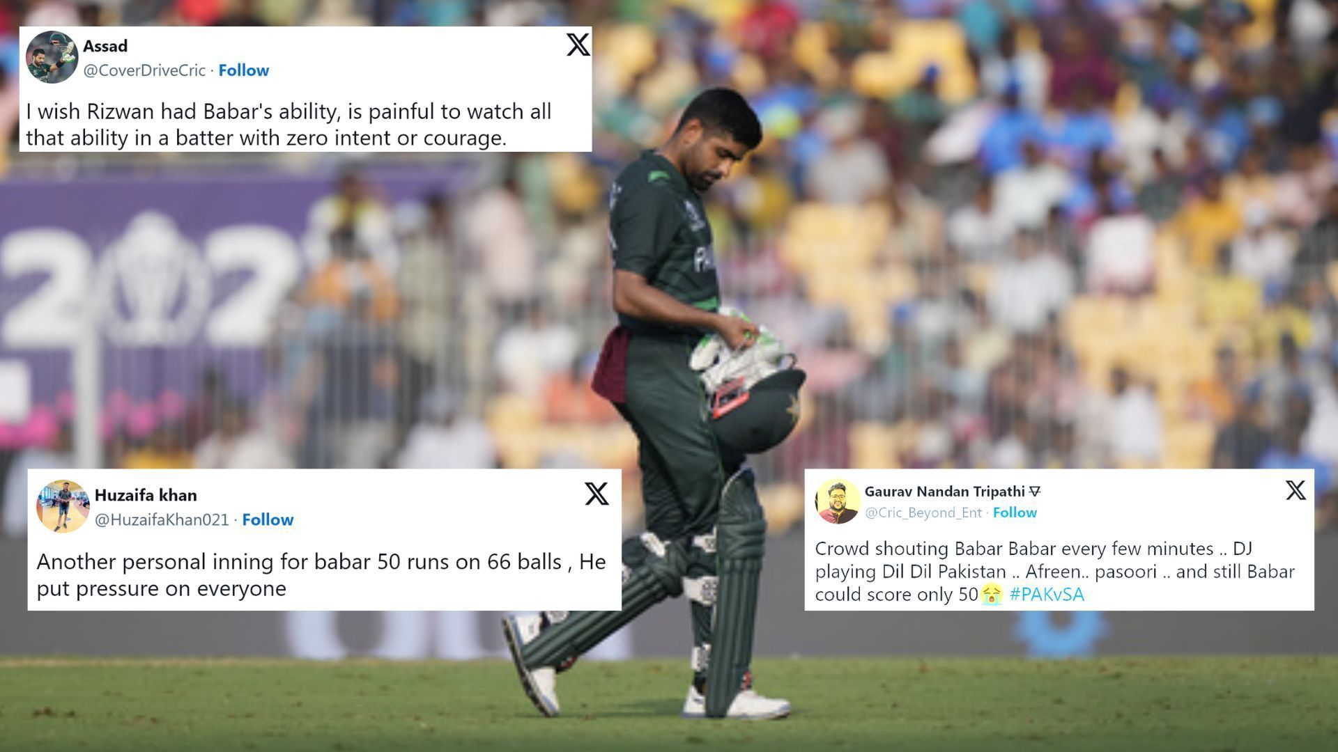 Fans were disappointed to see Babar Azam not score big (P.C.:AP)