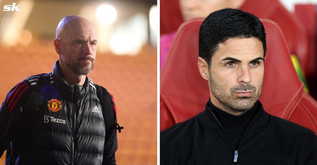 Manchester United manager Erik ten Hag and Arsenal boss Mikel Arteta 