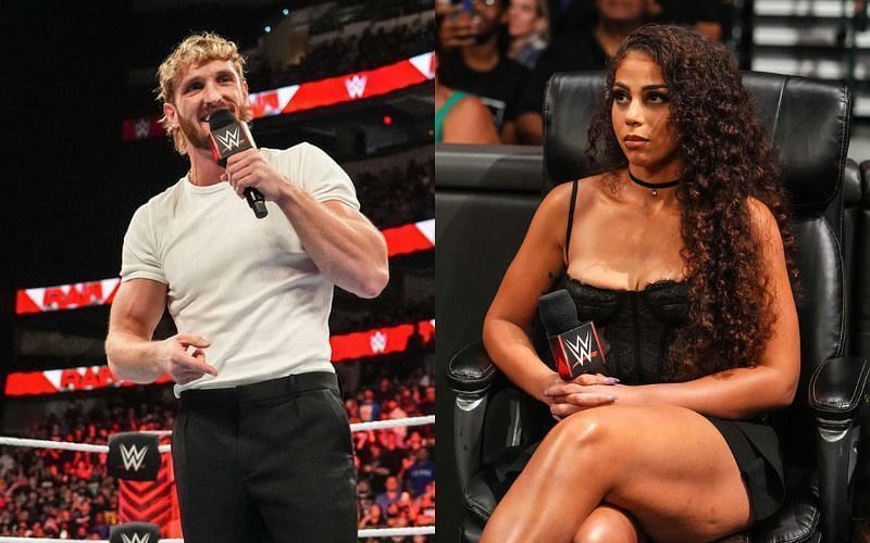 Logan Paul and Samantha Irvin on latest episode of RAW