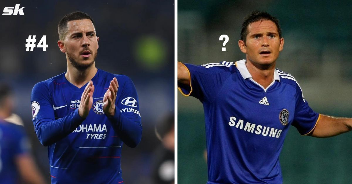 Eden Hazard (left) and Frank Lampard (right)