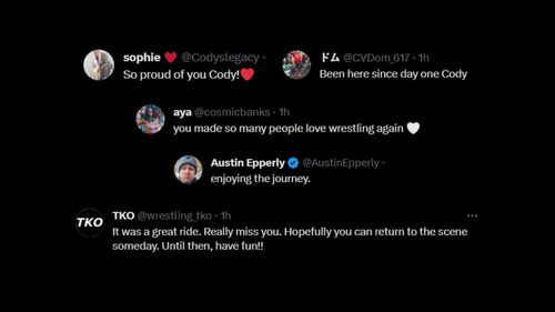 Fan reactions to Cody's influence in the independent scene of the wrestling business