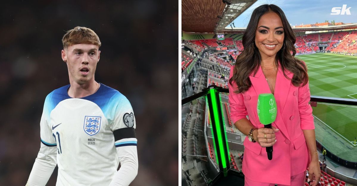 Chelsea&rsquo;s Cole Palmer caught in awkward moment with Jules Breach after interview following England debut
