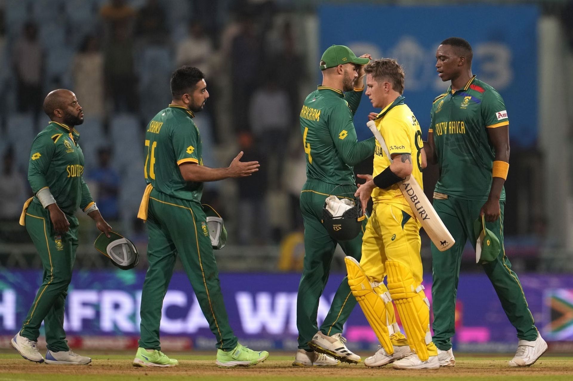 South Africa will face Australia in the 2023 World Cup semifinals. [P/C: AP]