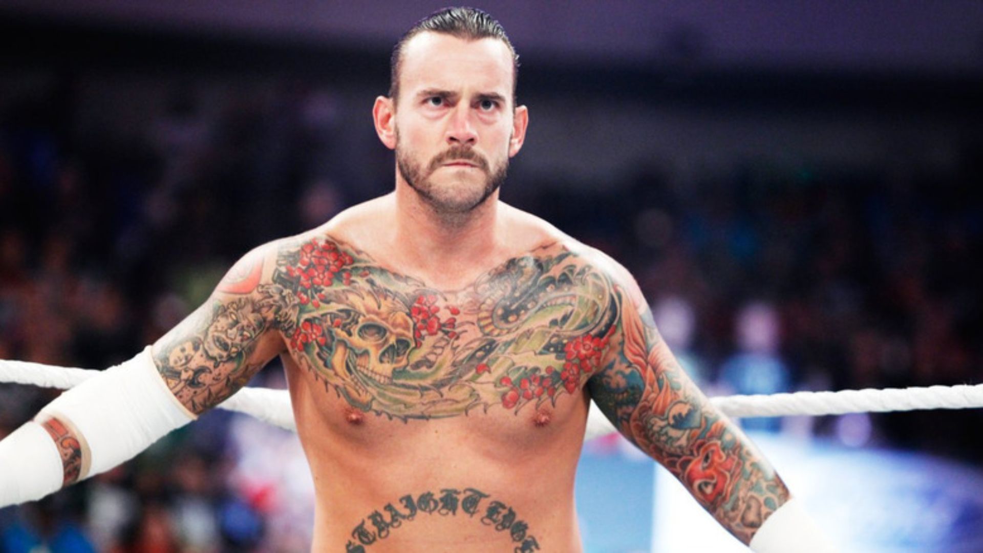 CM Punk during a match. Image Credits: X