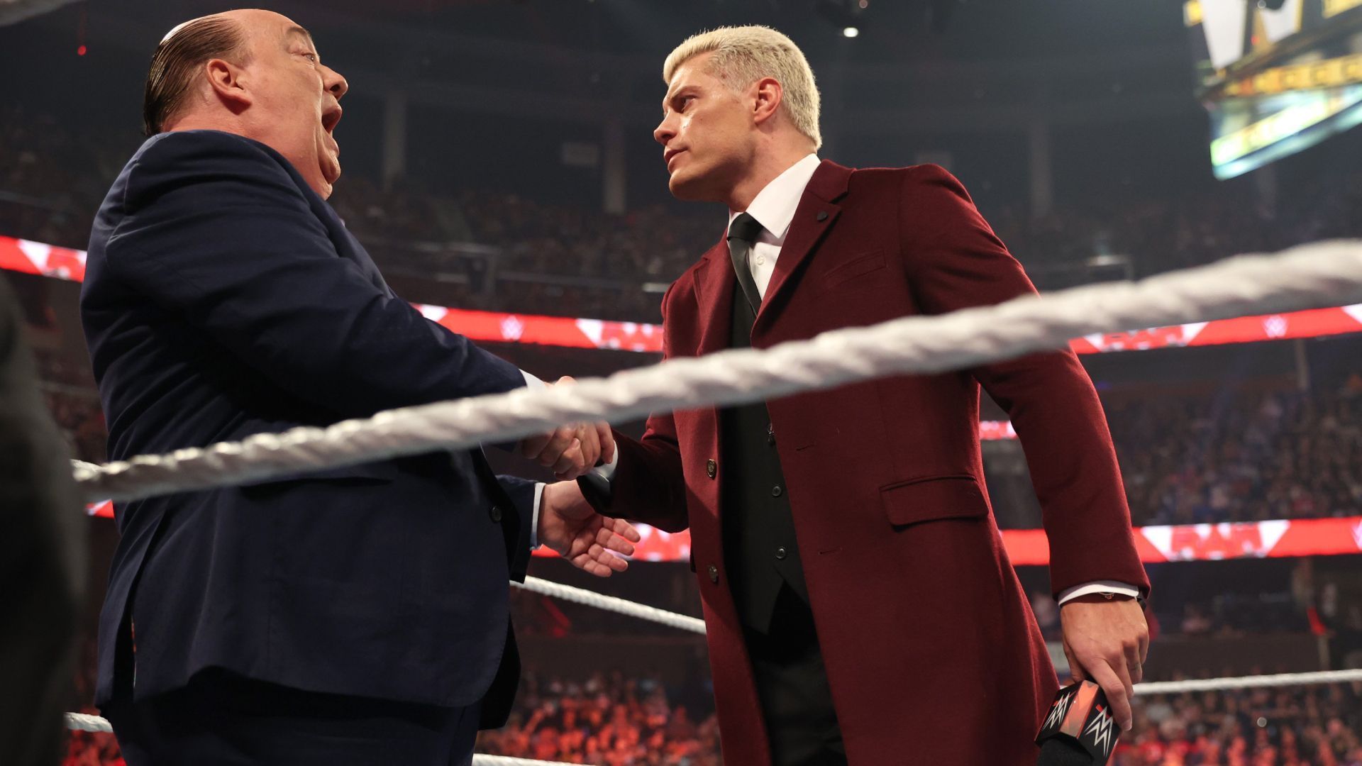 Cody Rhodes (right) and Paul Heyman (left)