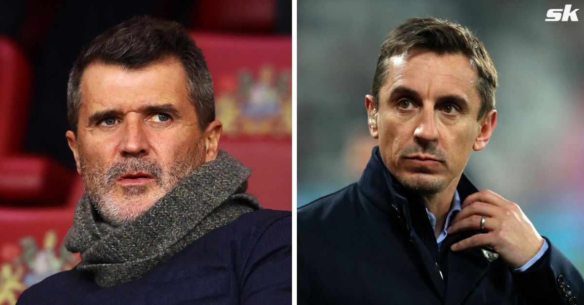 Roy Keane (left) and Gary Neville