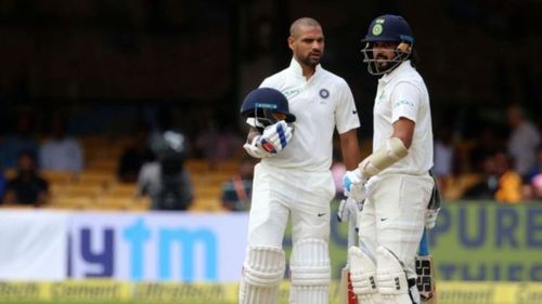 Shikhar Dhawan and Murali Vijay were part of Sachin Tendulkar's farewell Test. (Pic: BCCI)