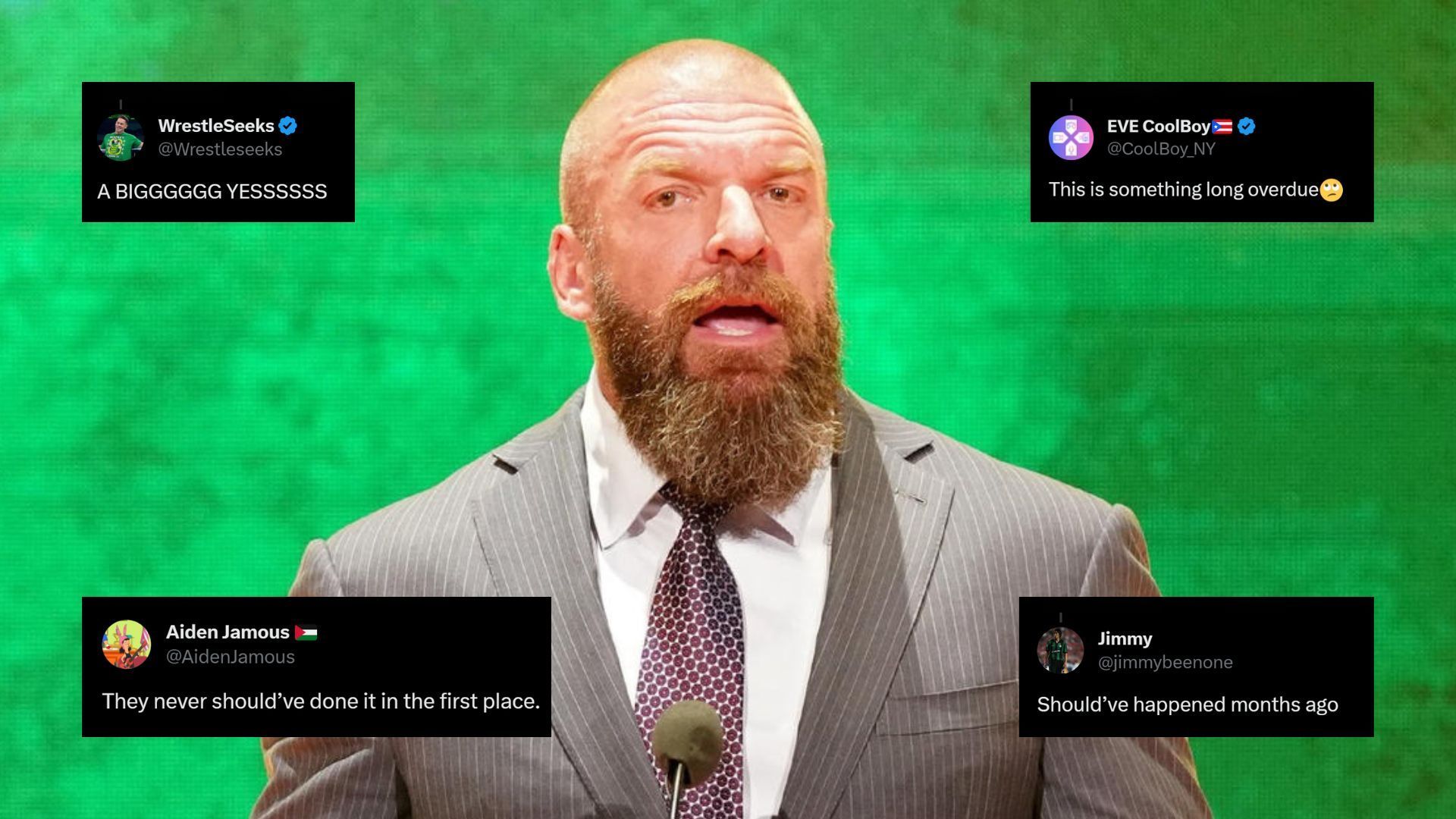 Triple H is the Chief Content Officer of WWE!