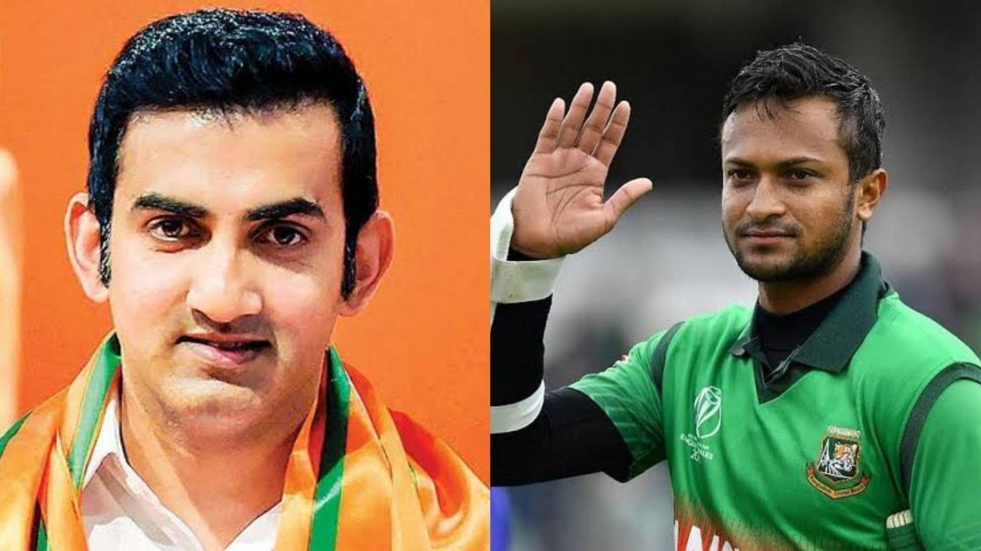 Gautam Gambhir and Shakib Al Hasan feature on the list