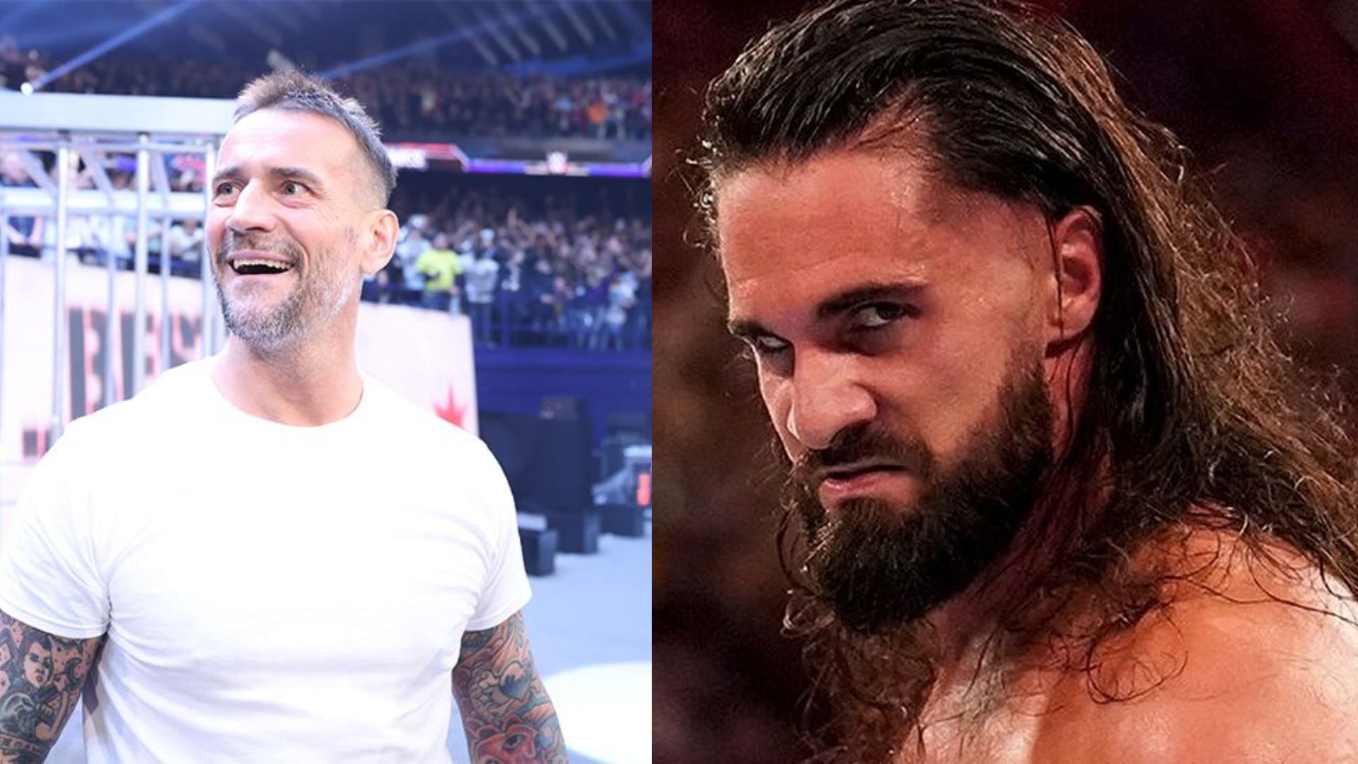 CM Punk and Seth Rollins. Image Credits: X