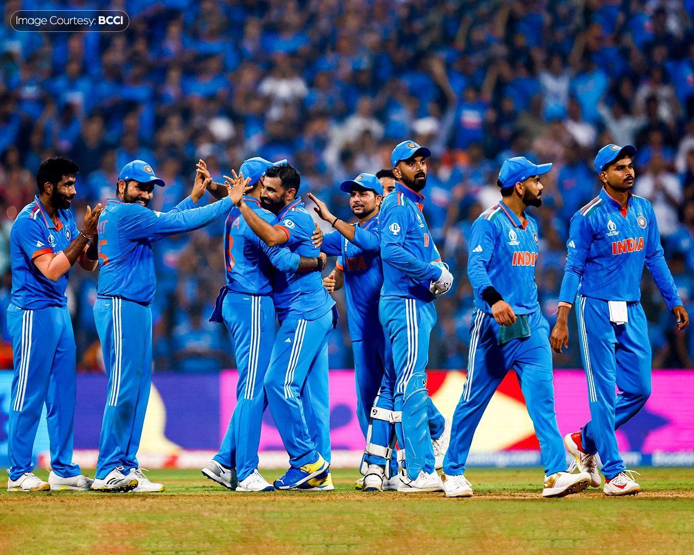 Team India players during the semi-final [BCCI]
