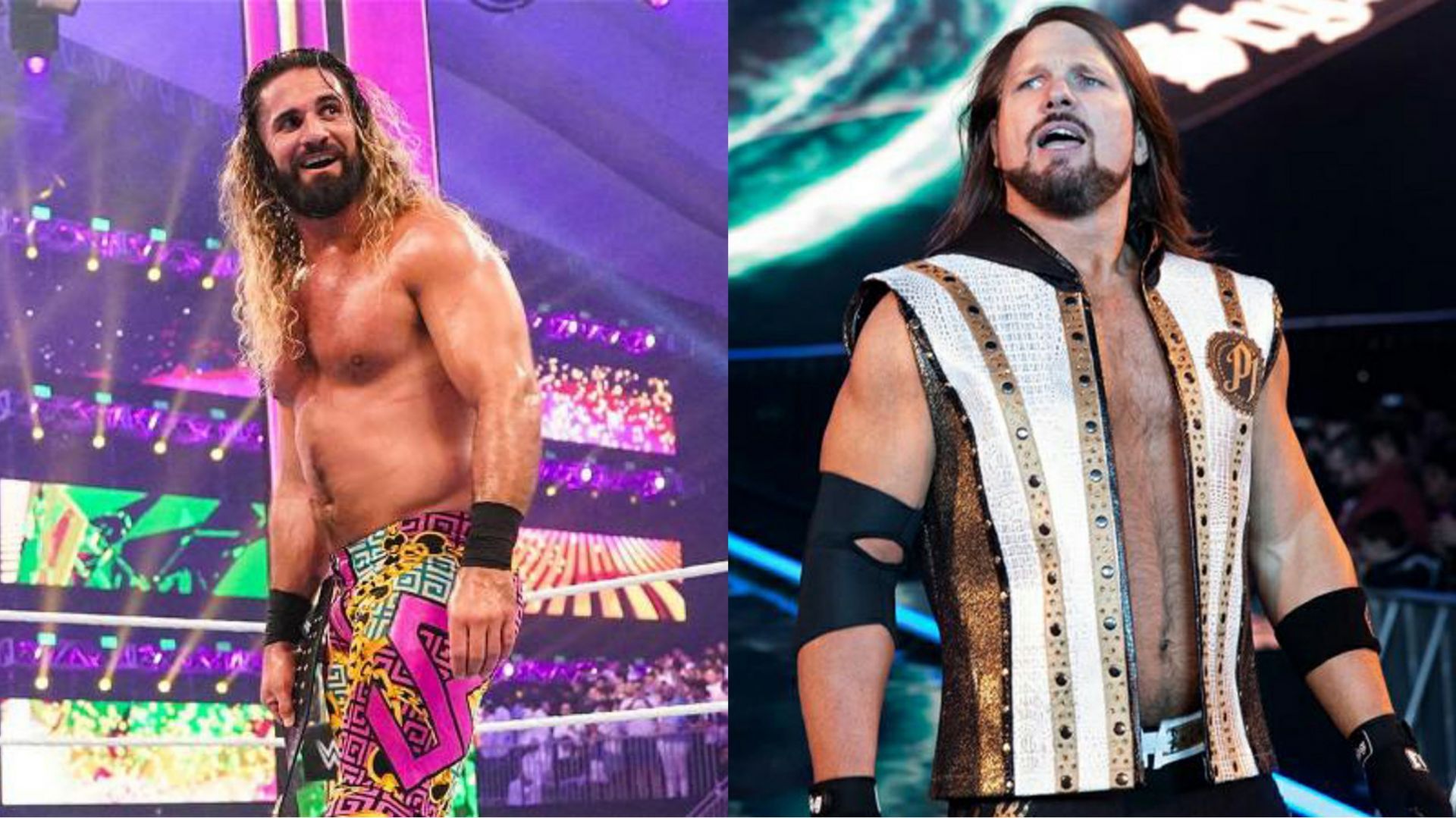 Seth Rollins (left) and AJ Styles (right)