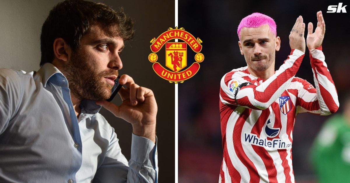 Transfer expert Fabrizio Romano (left) and Antoine Griezmaann