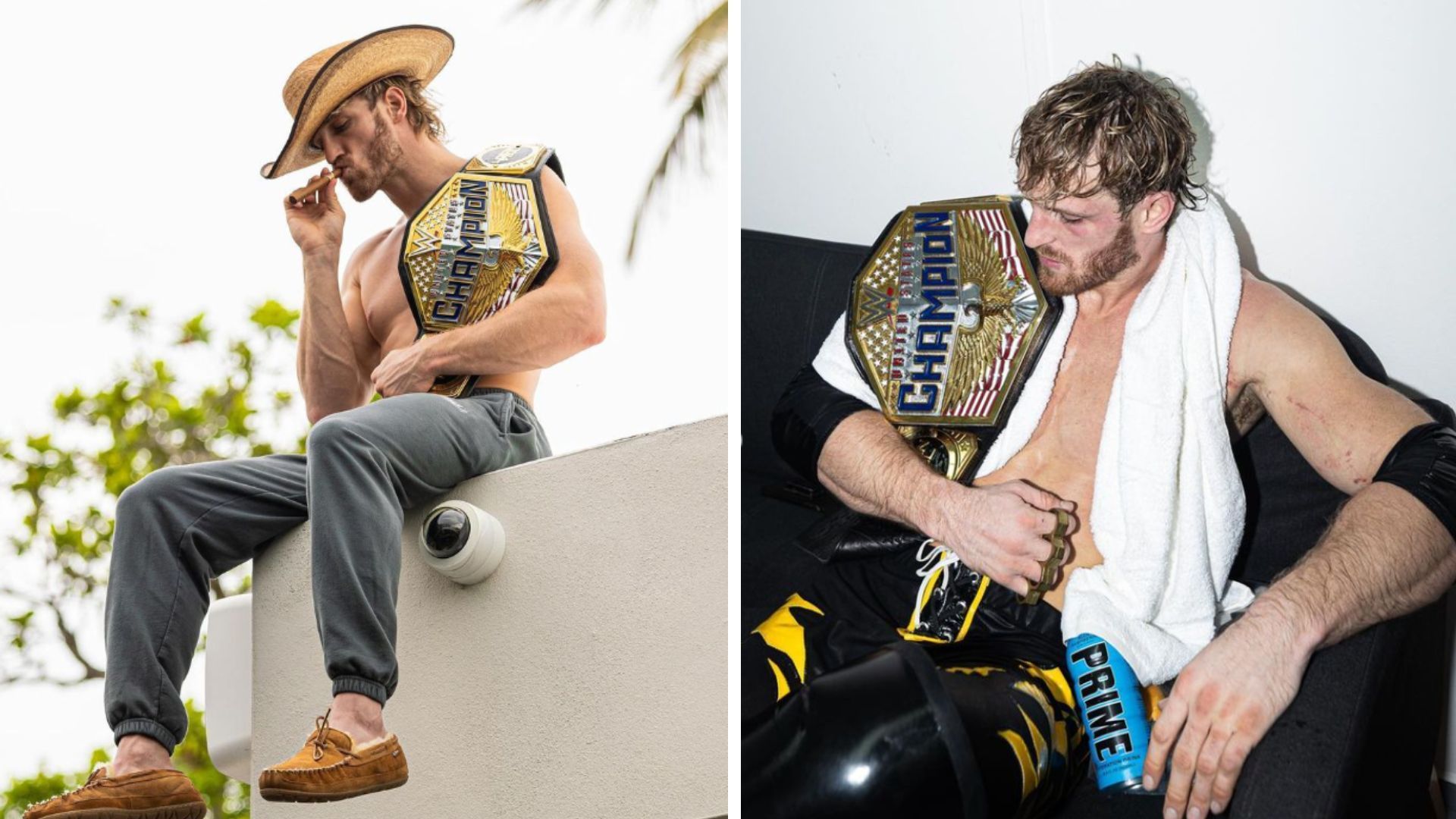 Logan Paul celebrated his WWE United States Championship win interestingly