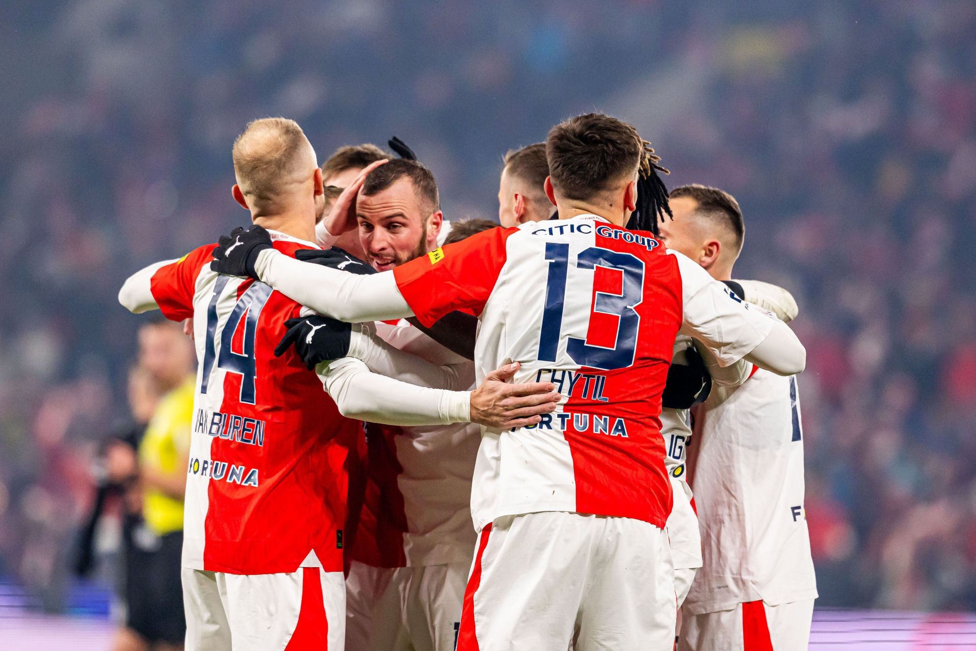 Slavia Prague face Sheriff on Thursday 