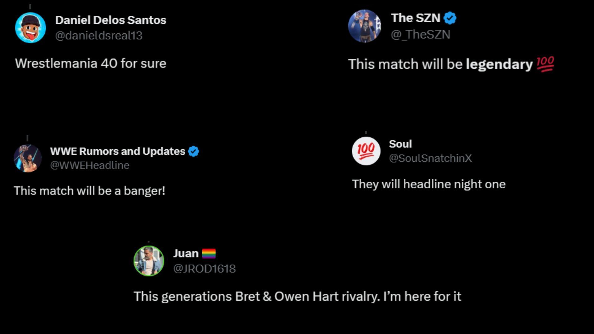 Screenshot of fans&#039; reactions on Twitter.