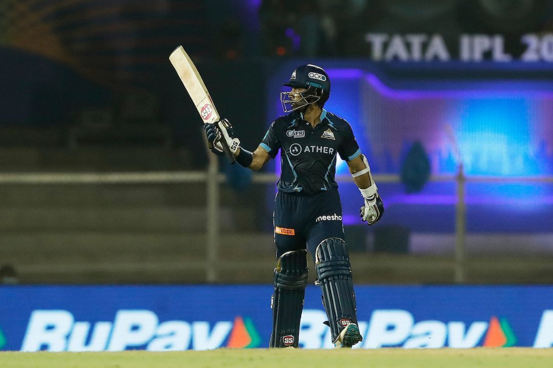 Wriddhiman Saha celebrates after scoring a half-century (Image Credits: IPLT20.com)