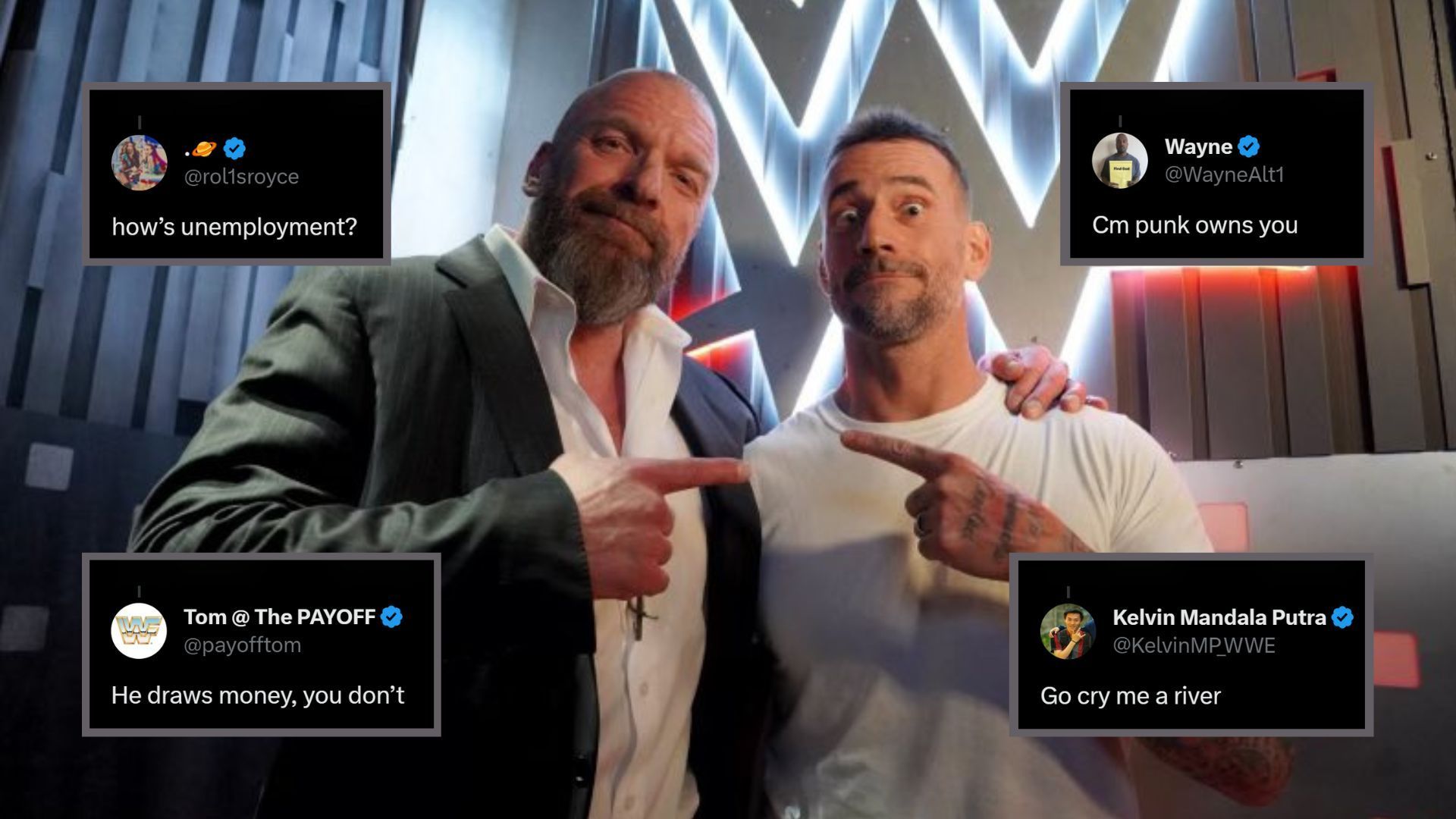Triple H and CM Punk after WWE Survivor Series 2023!