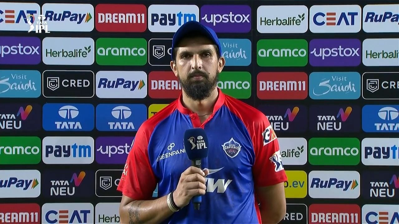 Ishant Sharma speaking to the broadcasters (Image Courtesy: IPLT20)