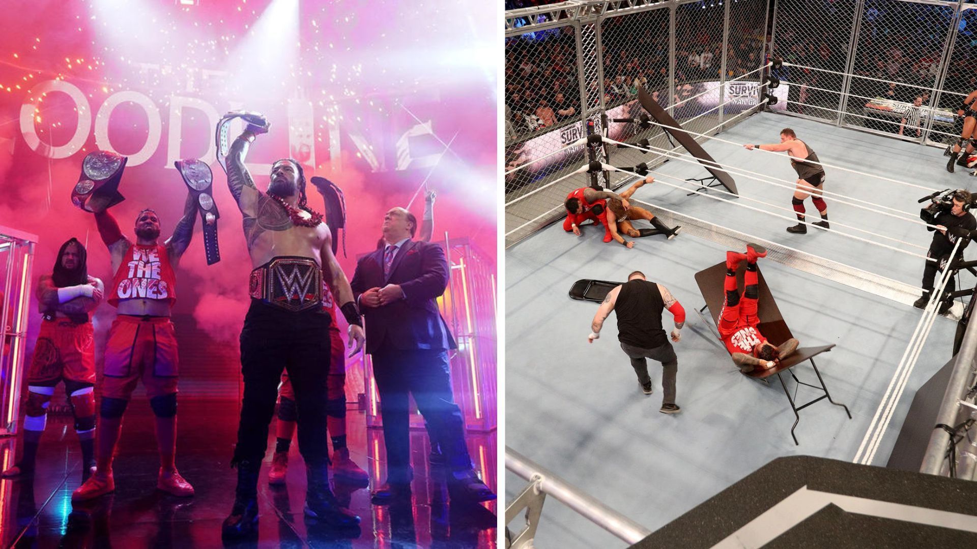 Stills from Survivor Series 2022.