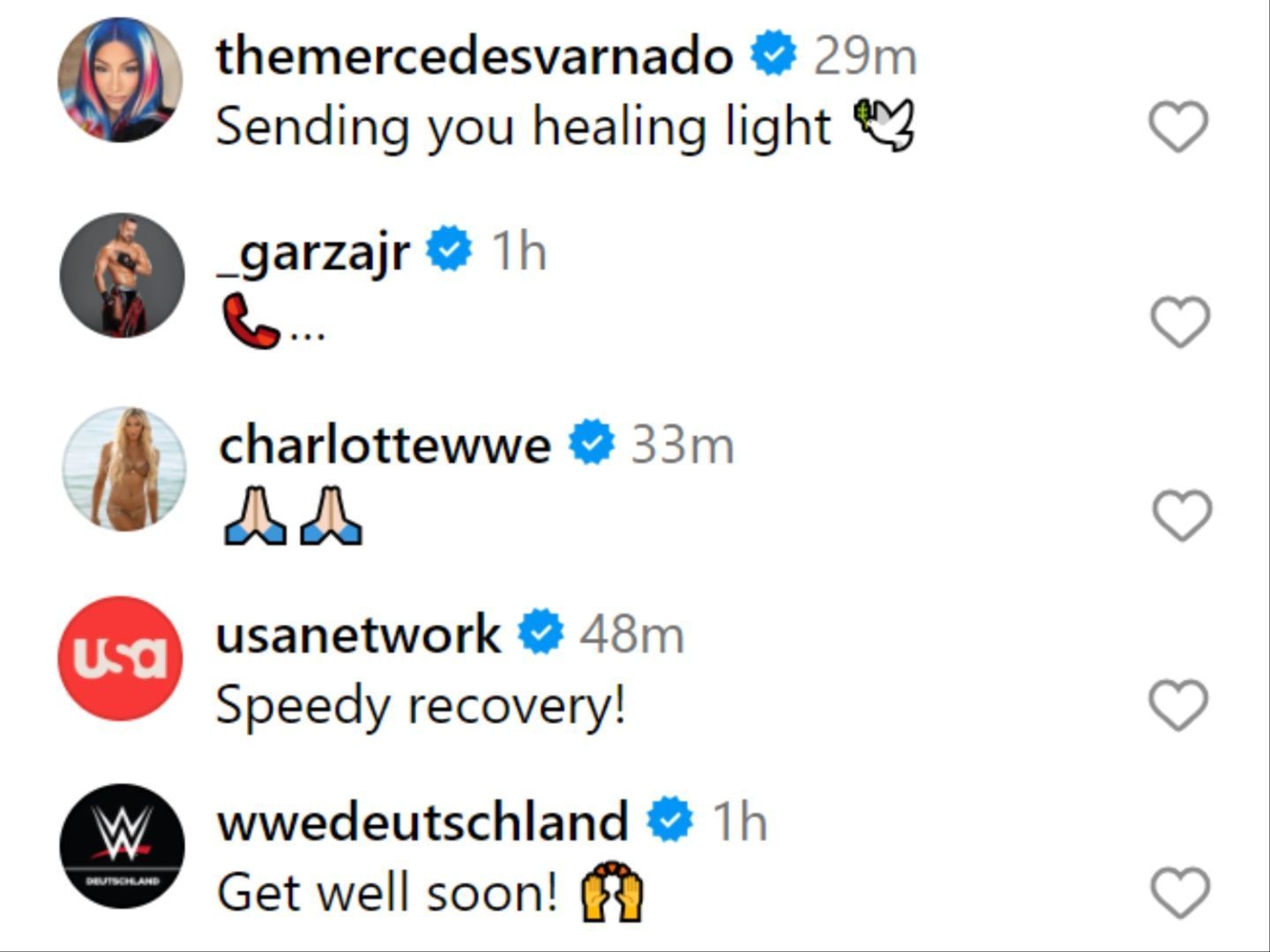 Mercedes Mone and Charlotte Flair are among those who commented on Rey Mysterio&#039;s post.