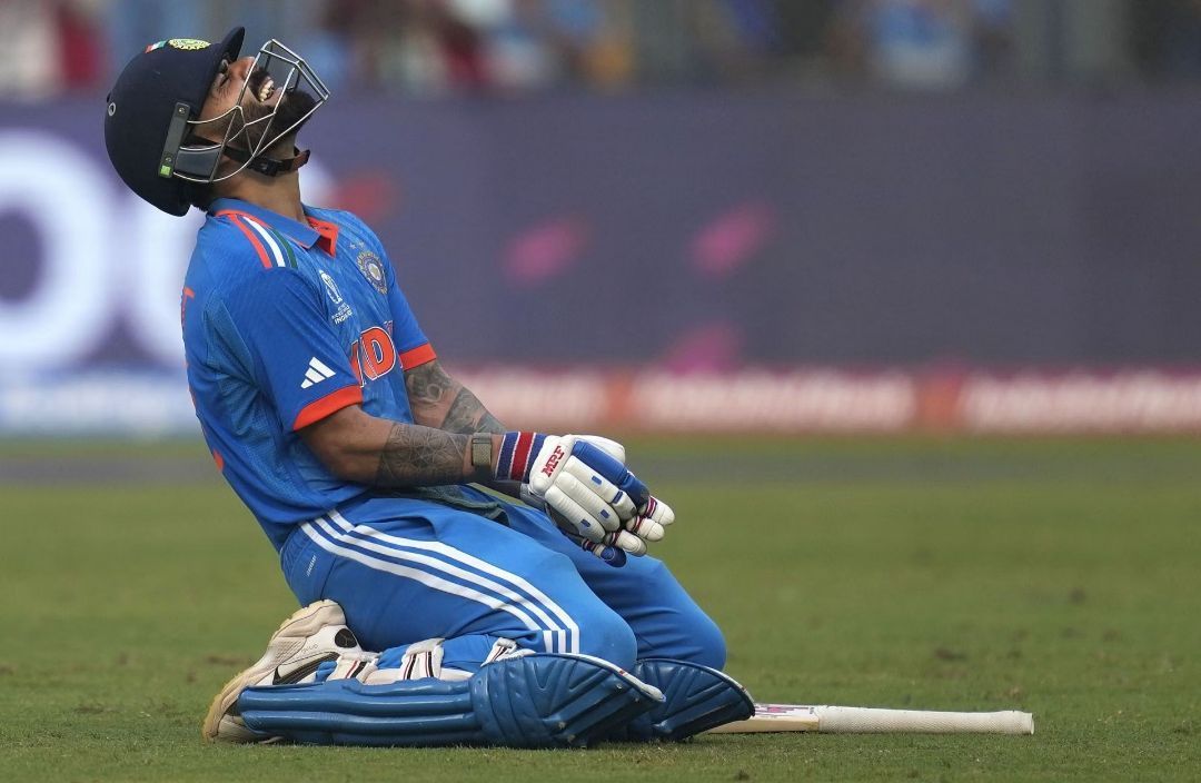 Virat Kohli after his 50th ODI century [Getty Images]