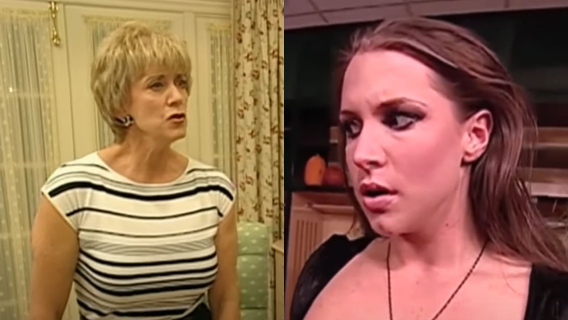 Linda McMahon (left); Stephanie McMahon (right)