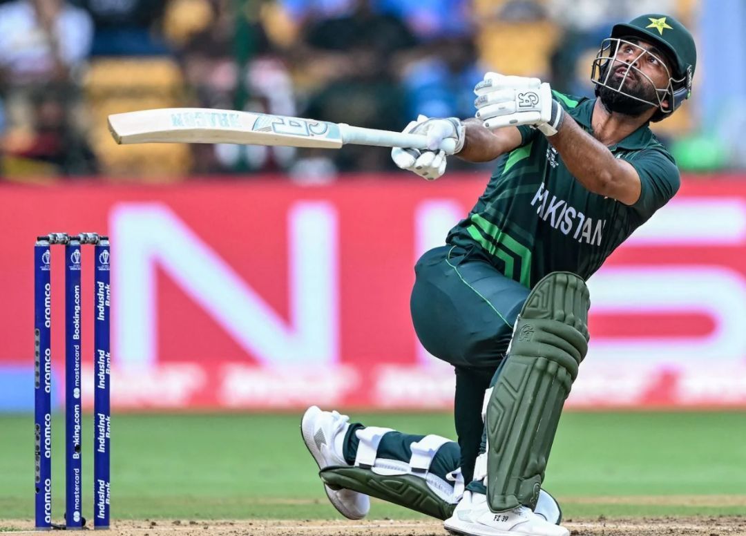 Fakhar Zaman with a one-handed six [Getty Images]