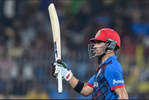 Rahmanullah Gurbaz after his fifty vs Pakistan [Getty Images]