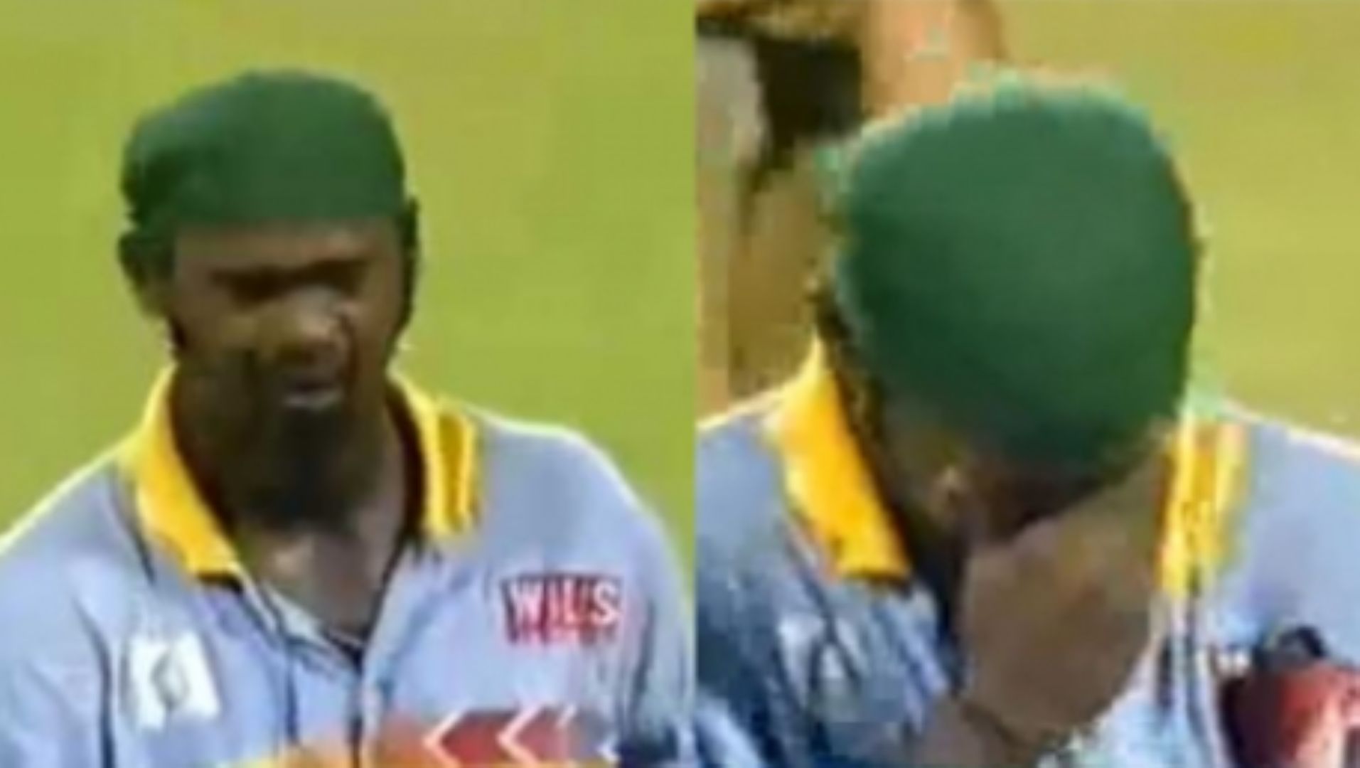 Kambli walks back in tears after the 1996 World Cup semi-final.