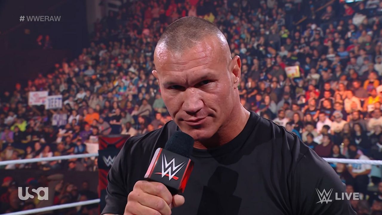 Orton cutting a promo on WWE RAW