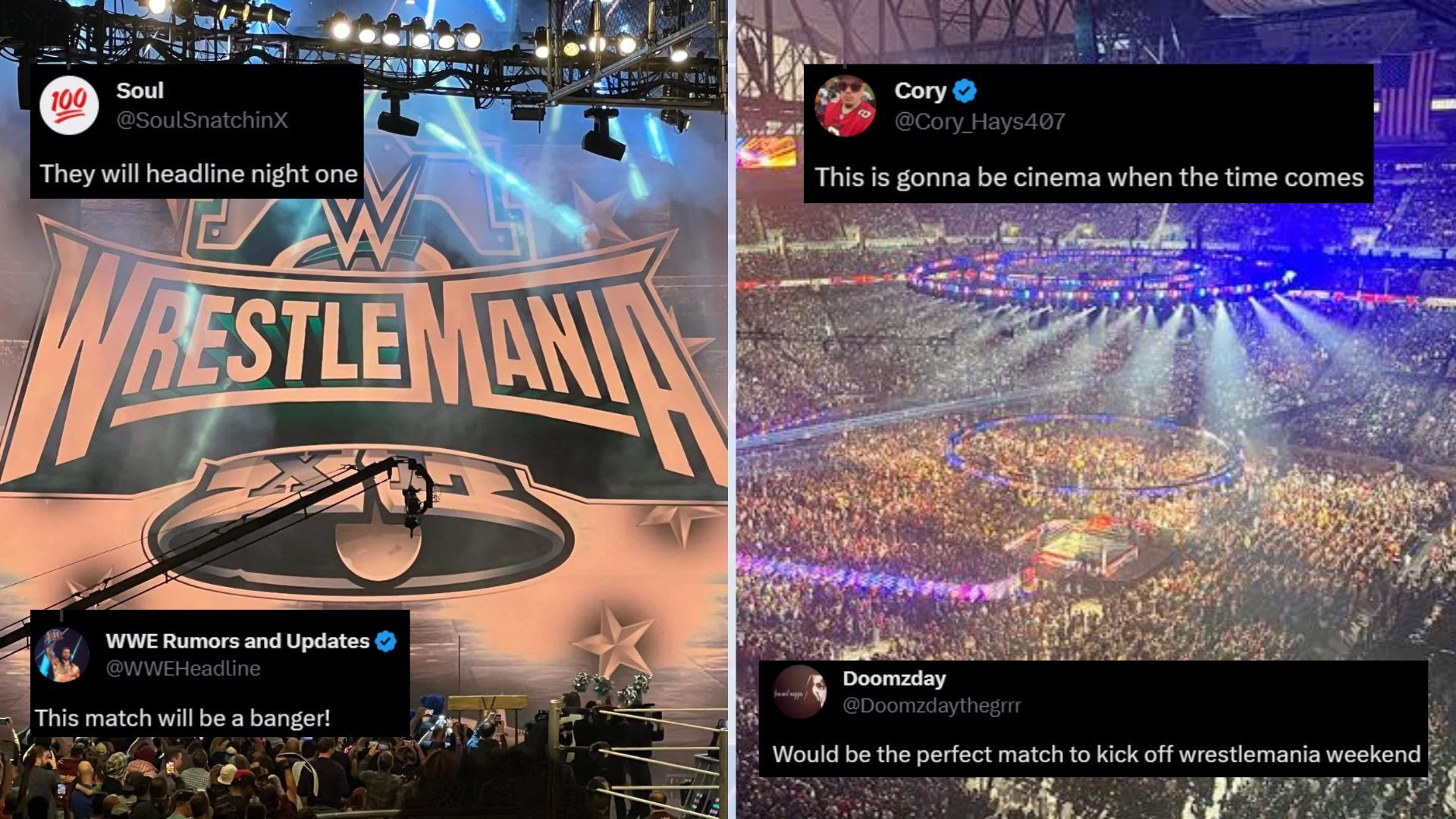 WWE WrestleMania 40 is scheduled for April 6 and 7, 2024