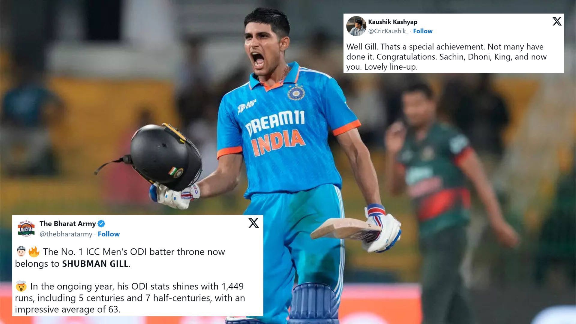 "The Prince Has Arrived"- Fans Erupt As Shubman Gill Dethrones Babar ...