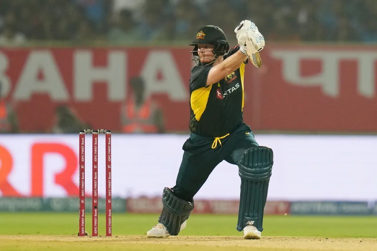 Steve Smith opened for Australia in the first T20I against India. [P/C: BCCI]