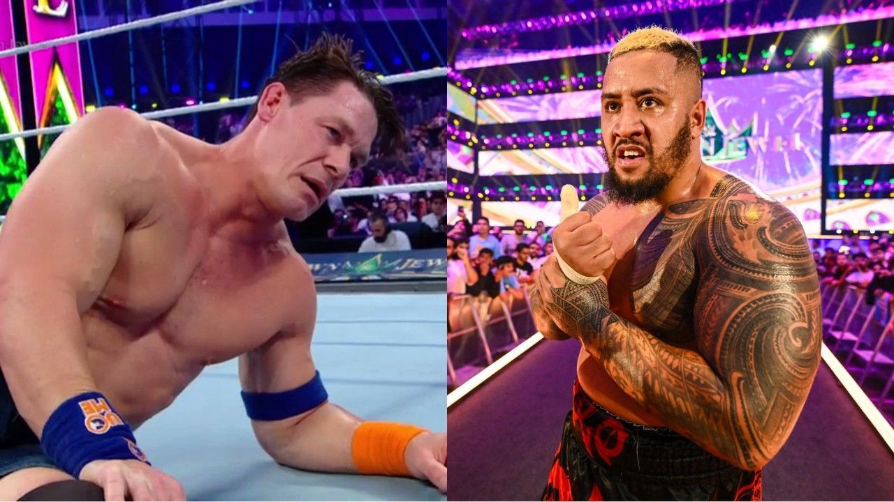 WWE सुपरस्टार्स जॉन सीना और सोलो सिकोआ 