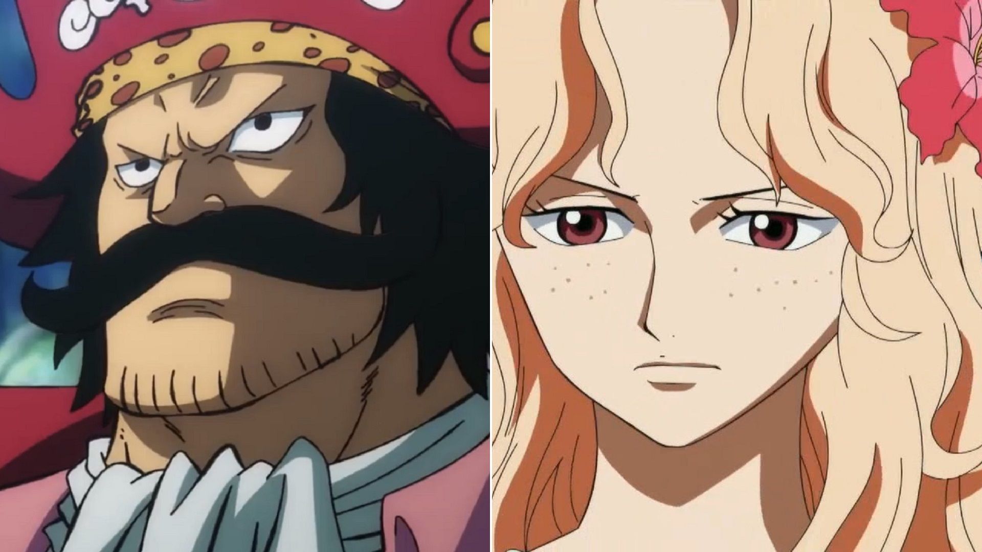 Gol D. Roger and Portgas D. Rouge (Image via Toei Animation, One Piece)