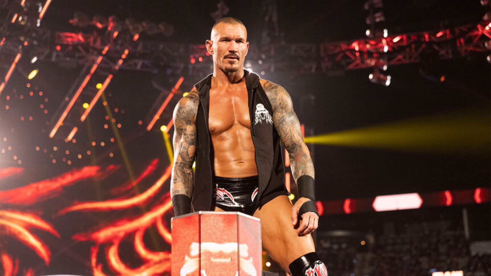 Randy Orton during his entrance. Image Credits: X