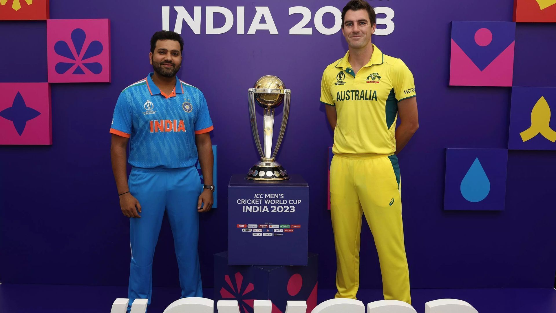 Rohit Sharma (L) &amp; Pat Cummins (P.C.:ICC)