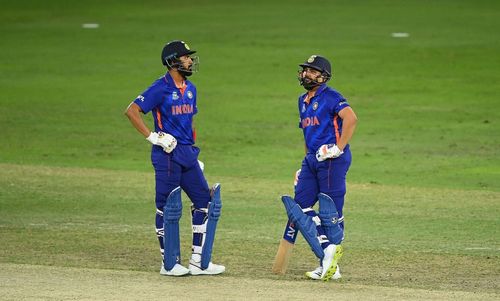 KL Rahul (left) was Rohit Sharma's opening partner in the 2022 T20 World Cup. [P/C: Getty]