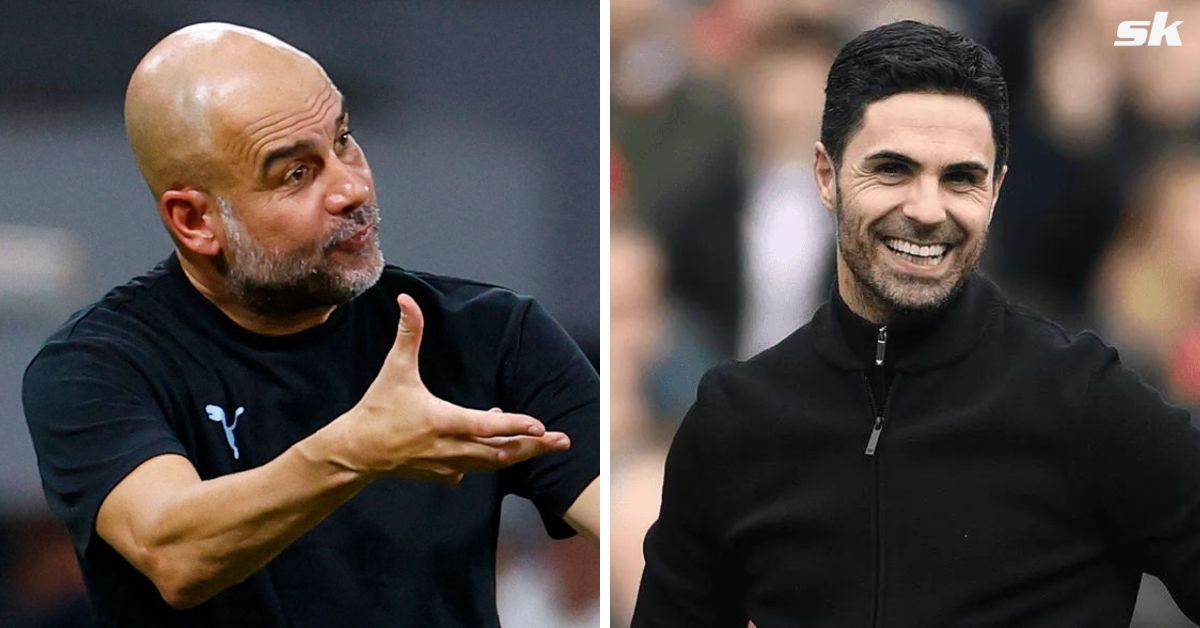 Mikel Arteta and Pep Guardiola (via Getty Images)