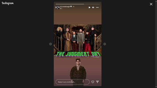 A screengrab of JD McDonagh's Instagram story.