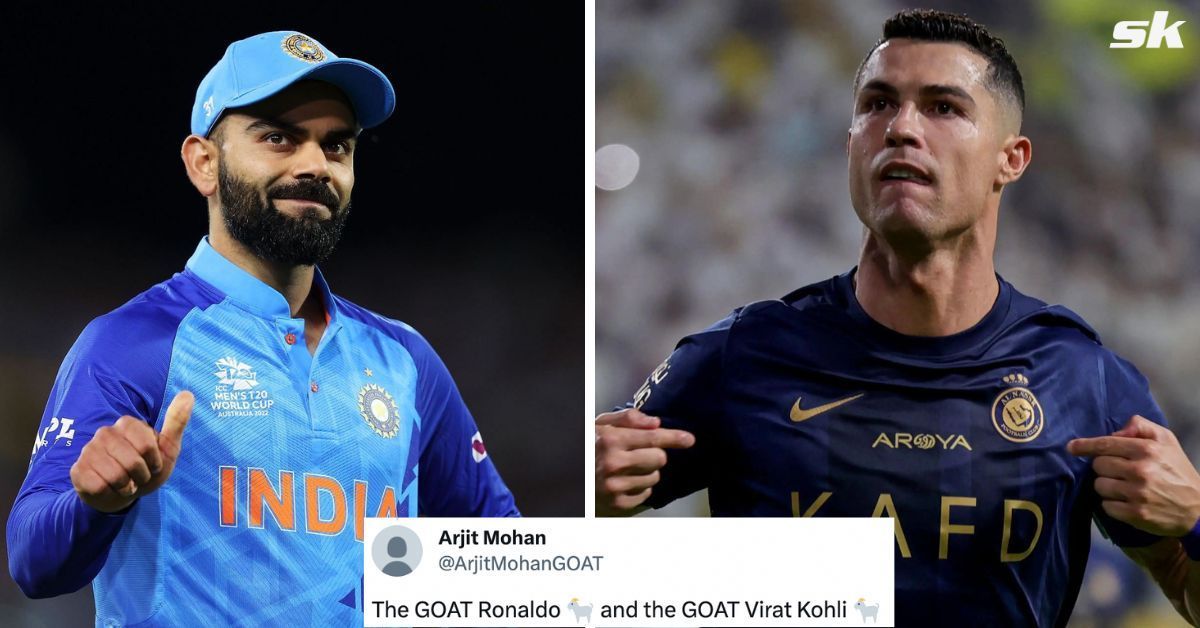 Virat Kohli (left) and Cristiano Ronaldo