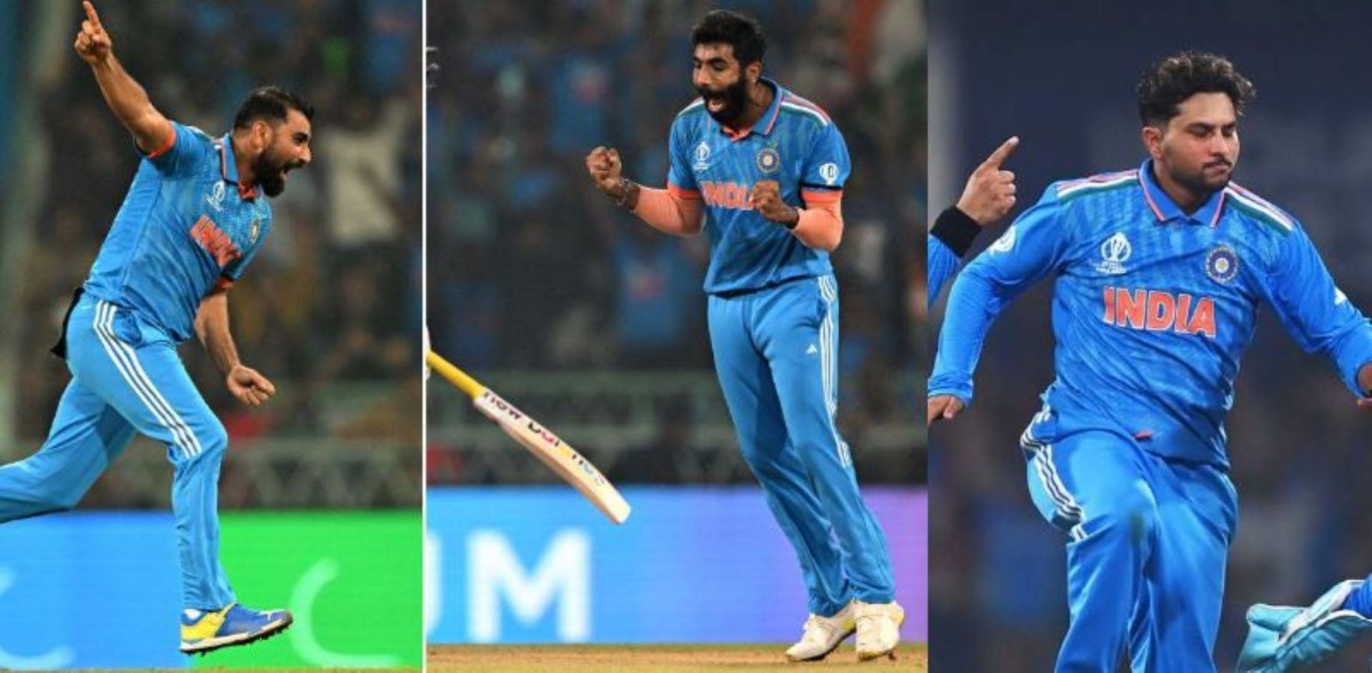 The bowling trio has been instrumental in India's unbeaten World Cup run.