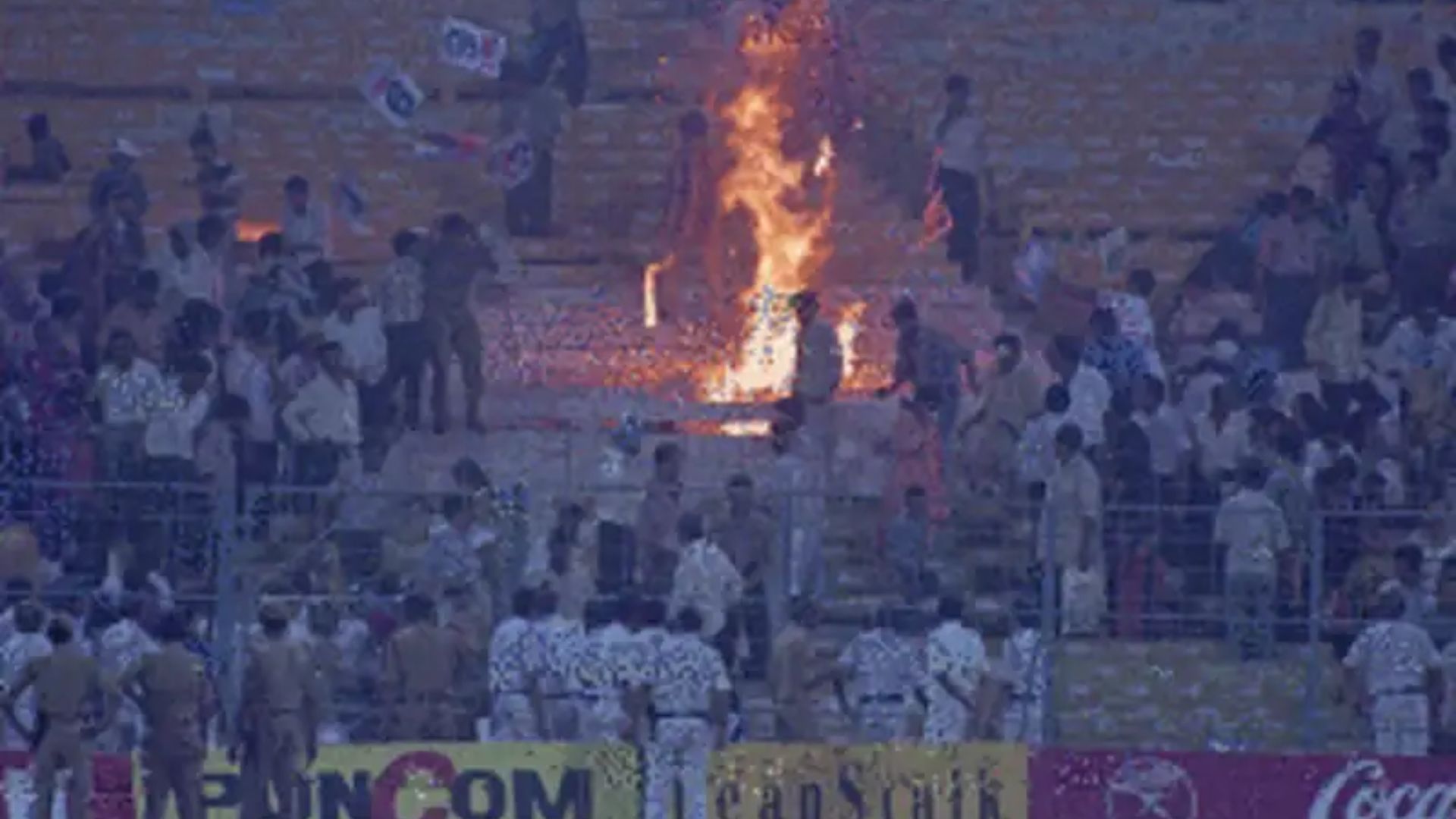 Rioting fans led to the game being called off. (Image Courtesy: espncricinfo.com)