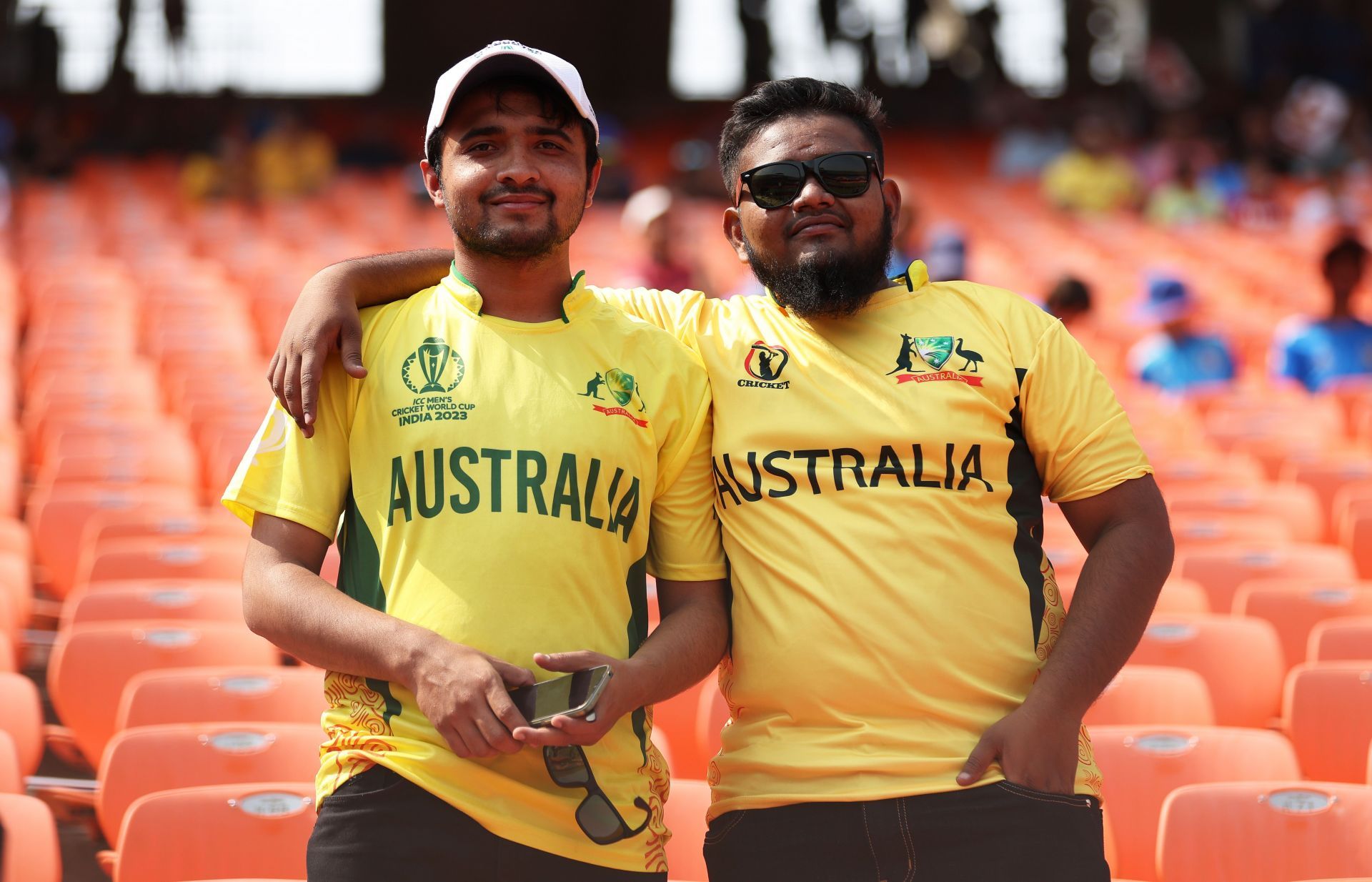 There won't be much yellow amid the orange seats at the Narendra Modi Stadium